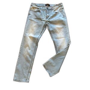 Ring of Fire Straight Leg Men’s Jeans Slim Fit Mid Rise Light Wash W33XL30
